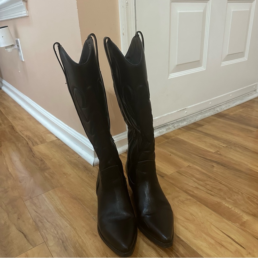 Black cowgirl boots coconuts by Matisse - Picture 4 of 5